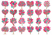 Valentine Day Heart Tree Clipart, an Illustration by Daily.Designs (Thumbnail 5 of 5)