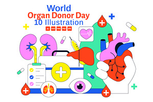 10 World Organ Donor Day, a Healthcare Illustration by denayunebgt