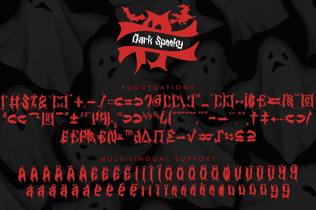 Dark Spooky Monogram, a Blackletter Font by Yoga Letter (Photo 7 of 7)