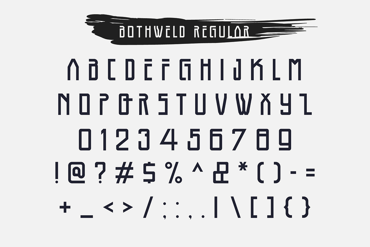 Bothweld Typeface, a Sans Serif Font by Izalsye (Photo 5 of 9)