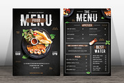 Modern Food Menu, a Flyer Template by Tokosatsu (Thumbnail 2 of 4)