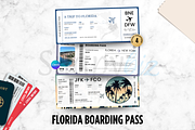 Printable FLORIDA Surprise Ticket, a Card Template by Snapybiz (Thumbnail 1 of 7)