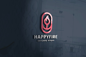 Happy Fire Logo, a Branding & Logo Template by Design_Planet