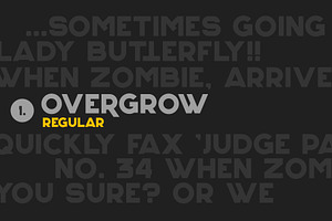 Overgrow Typeface