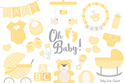 Vector Baby Clipart in Sunshine, an Illustration by Amanda Ilkov (Thumbnail 1 of 2)