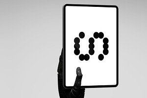Robot Hand iPad Pro Mockup 01