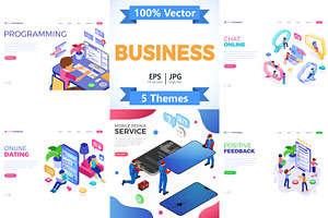 Online Technology and Business, an Education Illustration by TAlex