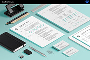 Pastel Resume, a Resume Template by ikono.me (Thumbnail 2 of 6)