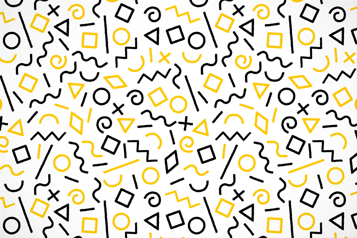 2 memphis abstract seamless pattern, a Pattern Graphic by Natalyon (Photo 3 of 3)