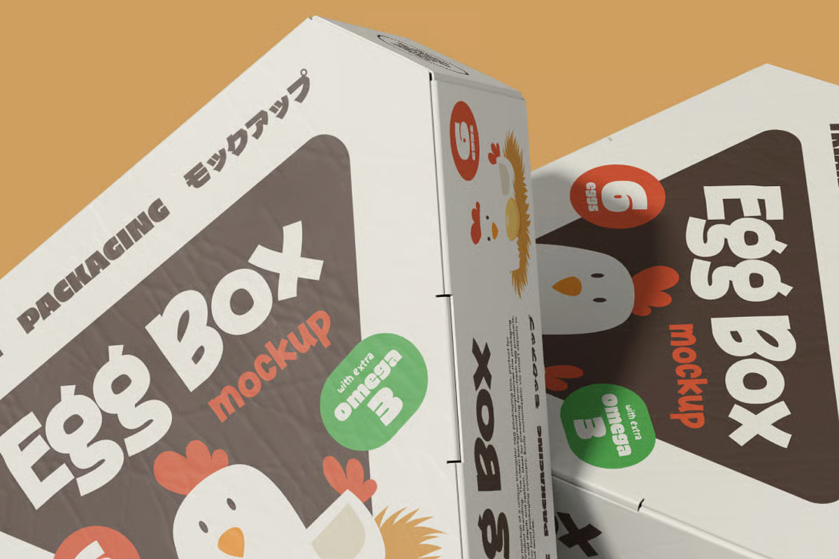 Triangular Egg Box Packaging, a Packaging Mockup by graphicsauce (Photo 2 of 4)