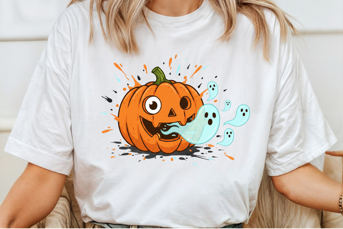 Halloween Pumpkin Png Cute Ghost, an Illustration by Craft Nest (Photo 5 of 6)