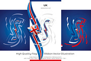 UK flag ribbon vector, a Templates & Theme by Simbos (Thumbnail 2 of 9)