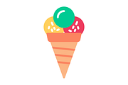 Ice Cream Flat Icon, a Duotone Icon by Pexelpy (Thumbnail 2 of 2)
