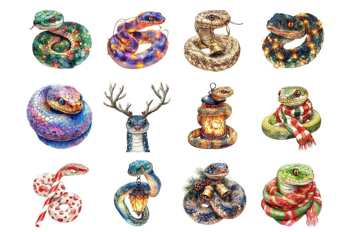 Christmas Snake, an Illustration by Design Market (Photo 3 of 4)