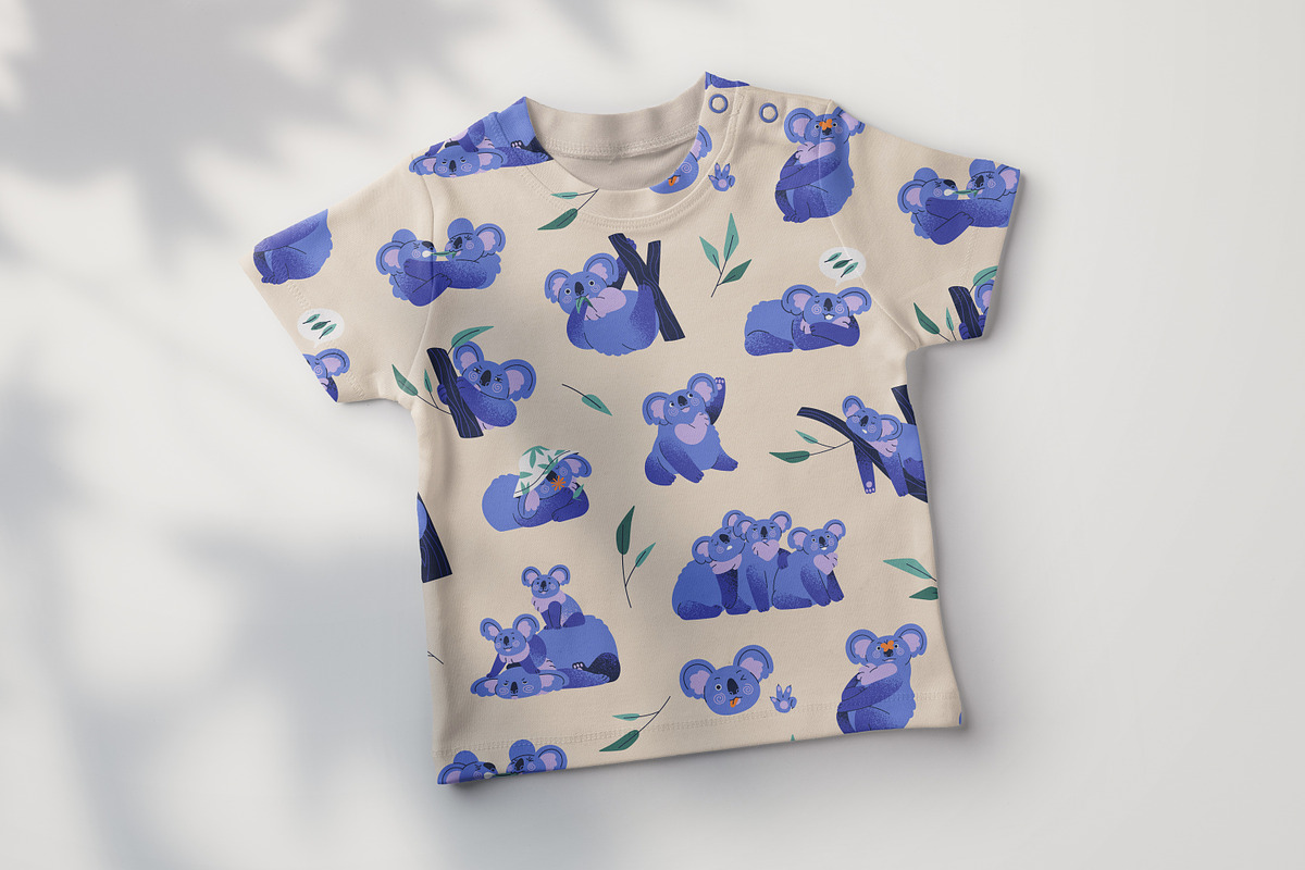 Cute koalas set, cards, patterns, an Animal Illustration by PaperTrident (Photo 16 of 17)