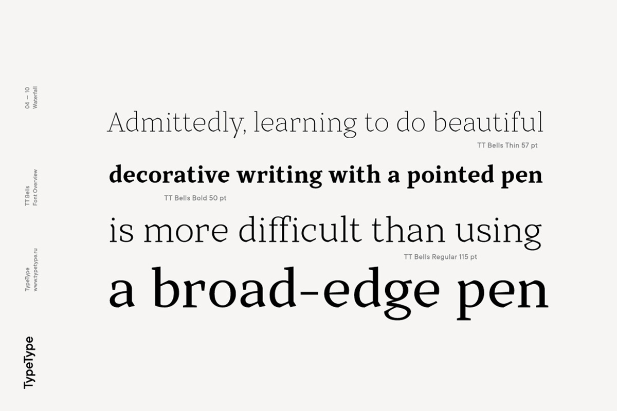 TT Bells, a Serif Font by TypeType (Photo 4 of 11)