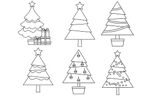 Christmas Trees Set 2