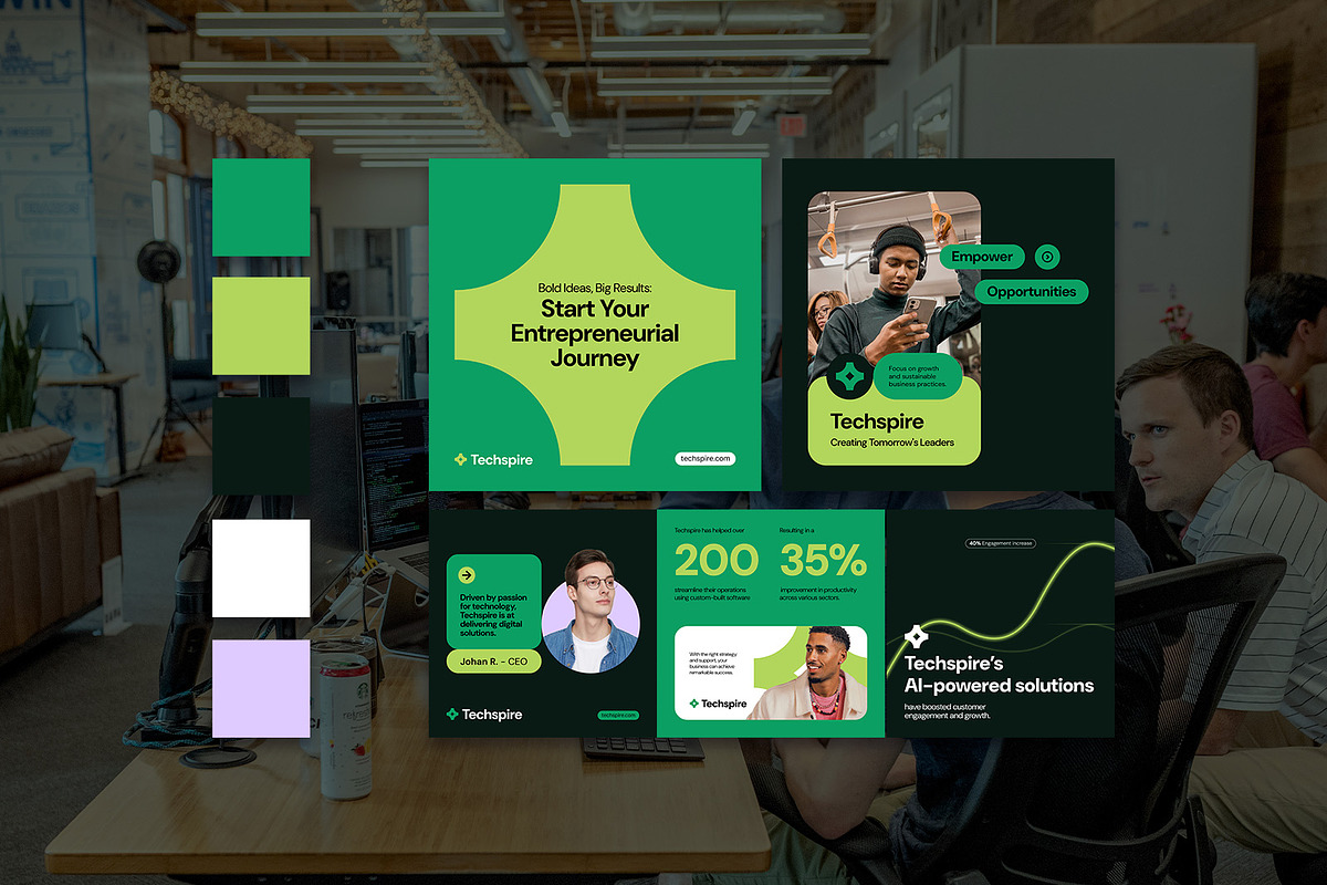 Business Startup Company Instagram, a Social Media Template by Louds Studio (Photo 2 of 5)