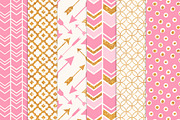 Pink Glitter Bohemian Digital Papers, a Pattern Graphic by Amanda Ilkov (Thumbnail 3 of 3)