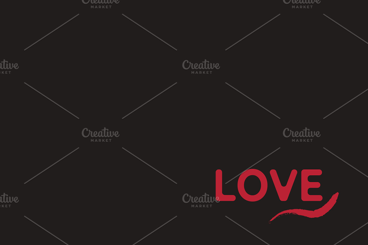 Minimalist Love Poster, a Decorative Illustration by PsychocheArt (Photo 4 of 4)