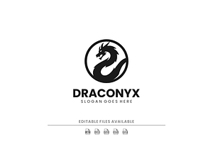 Silhouette Dragon Logo Design, a Branding & Logo Template by Artnivora.Std
