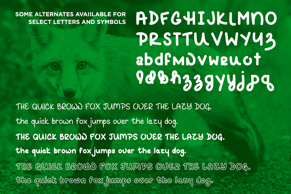 Hey Fox Rounded Font Trio + BONUS preview 2
