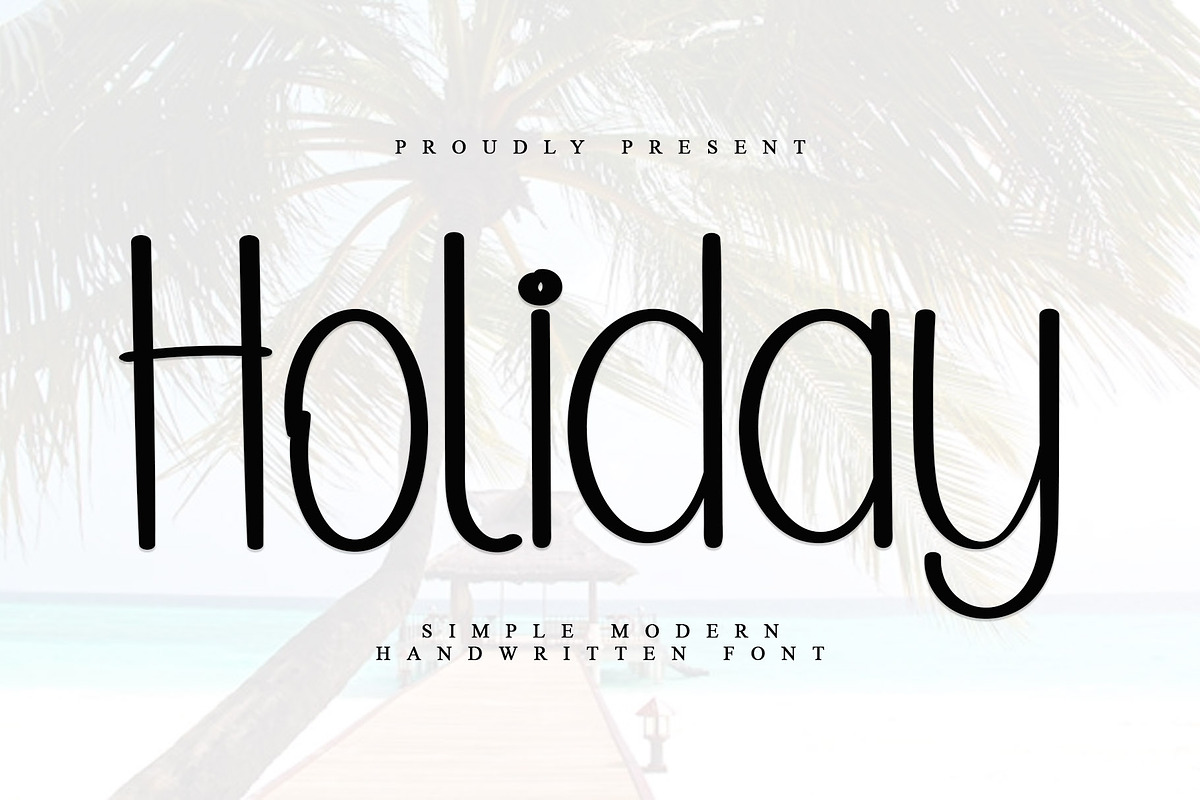 Holiday, a Sans Serif Font by InermediaSTUDIO (Photo 1 of 7)