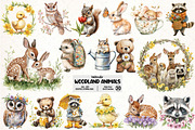 Forest Spring Woodland Animals PNG, an Illustration by Pixels.Craft (Thumbnail 1 of 7)