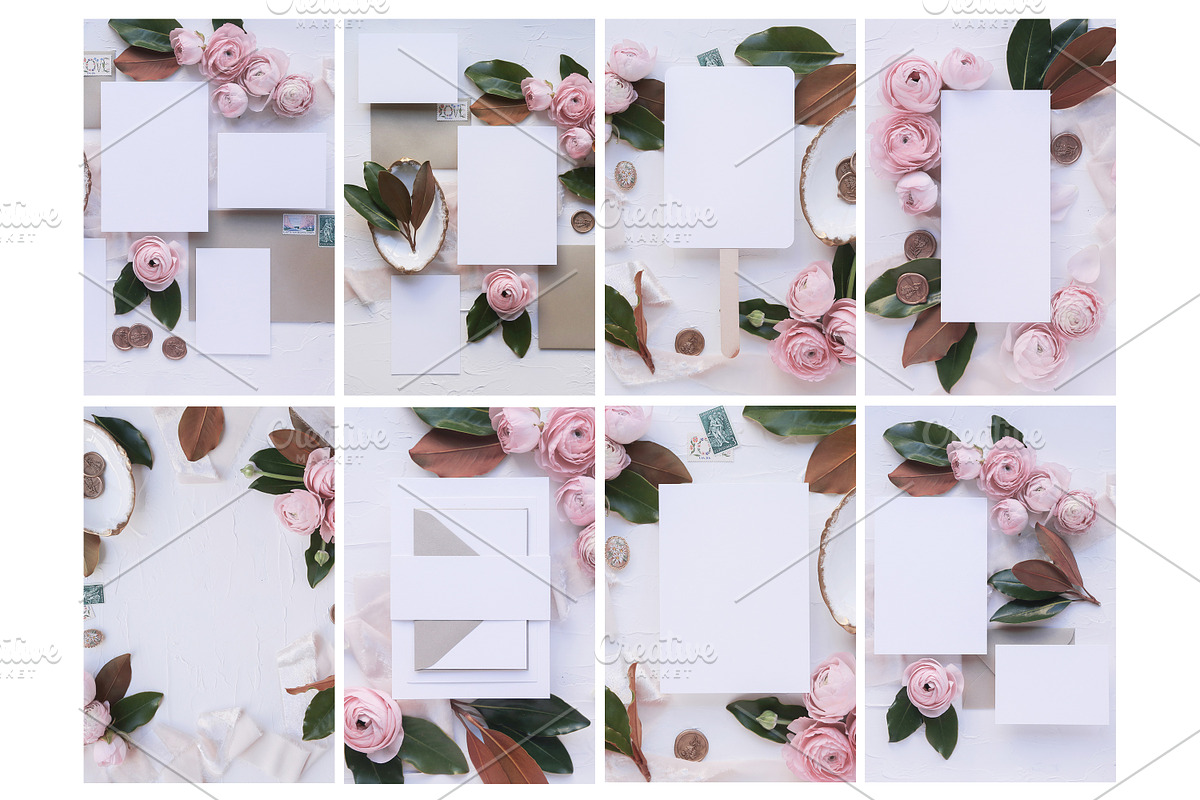 Blush - Invite Mock Up Bundle, an Arts & Entertainment Photo by Mockette (Photo 2 of 3)