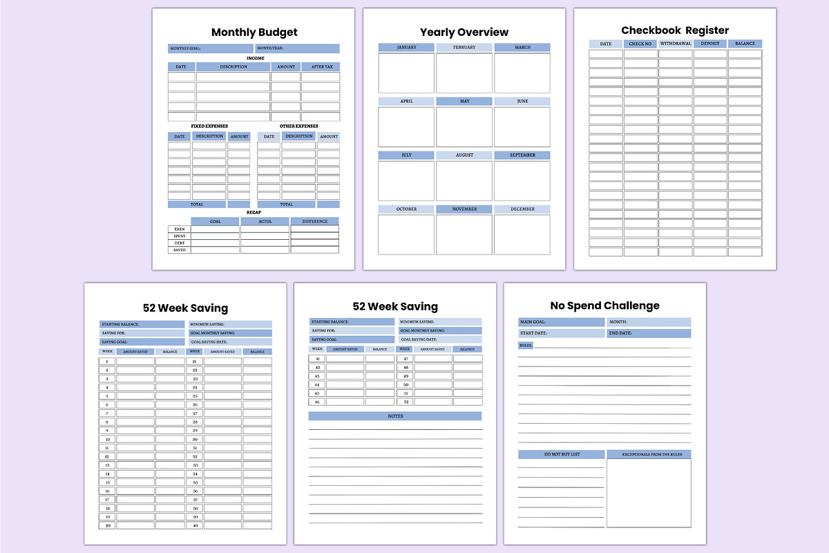 2025 Financial Planner For Canva, a Stationery Template by Shumaya (Photo 5 of 6)
