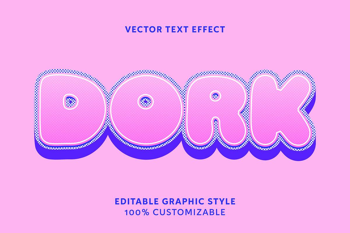 Cute Bubble Text Effect preview 3