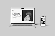Laptop and Phone Mockup, an iPhone Mockup by Graphiculon (Thumbnail 2 of 11)