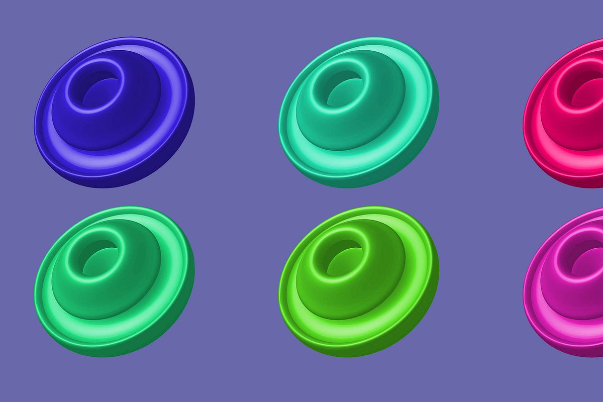 3d Geometric Vector Shape Bundle Set, an Object Graphic by NJ Himel (Photo 4 of 15)