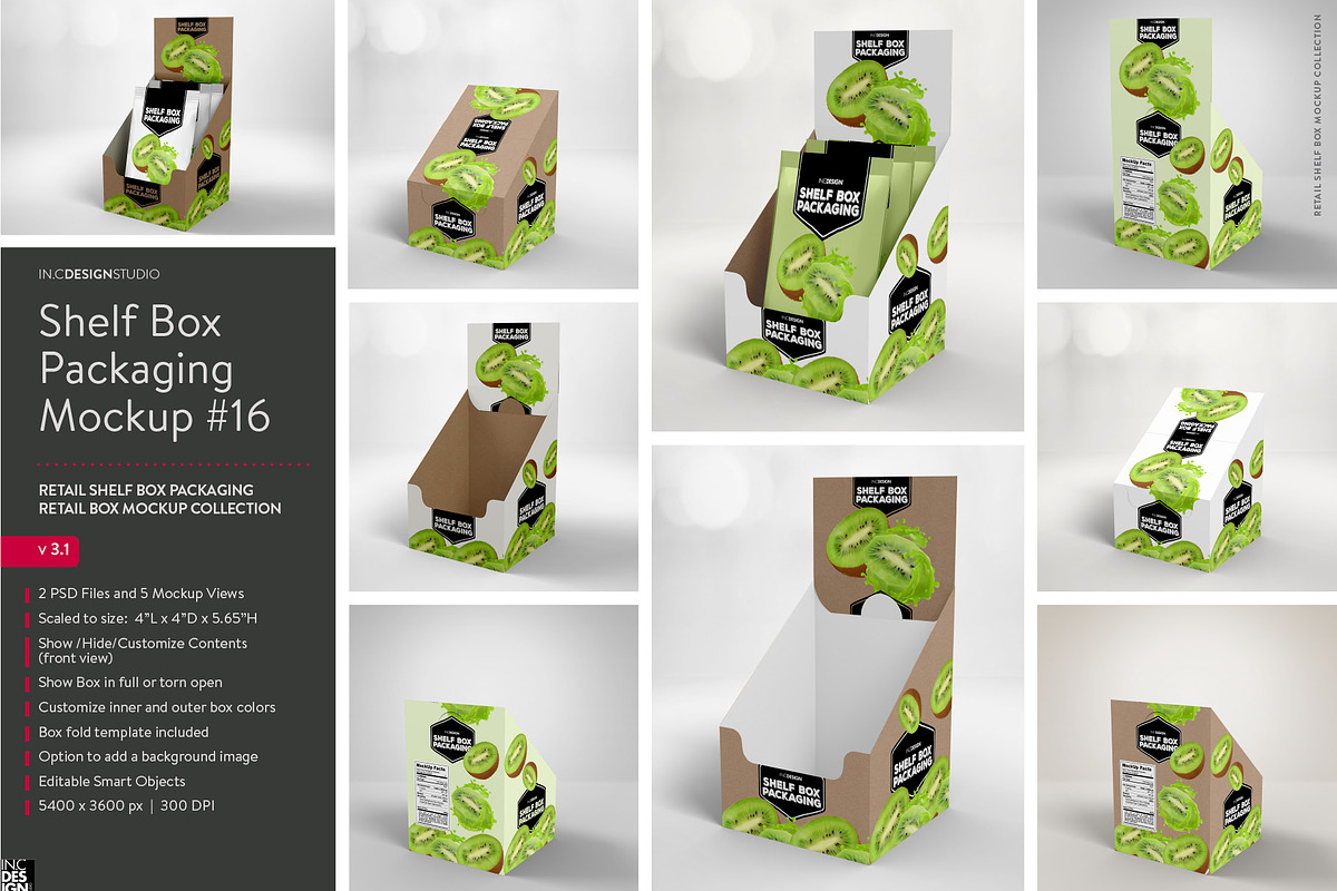 Retail Shelf Box Packaging MockUps3, a Packaging Mockup by INCDesign (Photo 5 of 6)