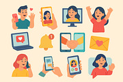 Communication Icons Set, a Technology Illustration by ananastya (Thumbnail 8 of 12)