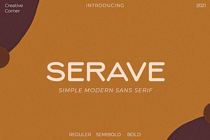 Serave - Soft Rounded Typeface