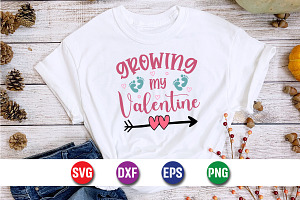 Growing My Valentine SVG