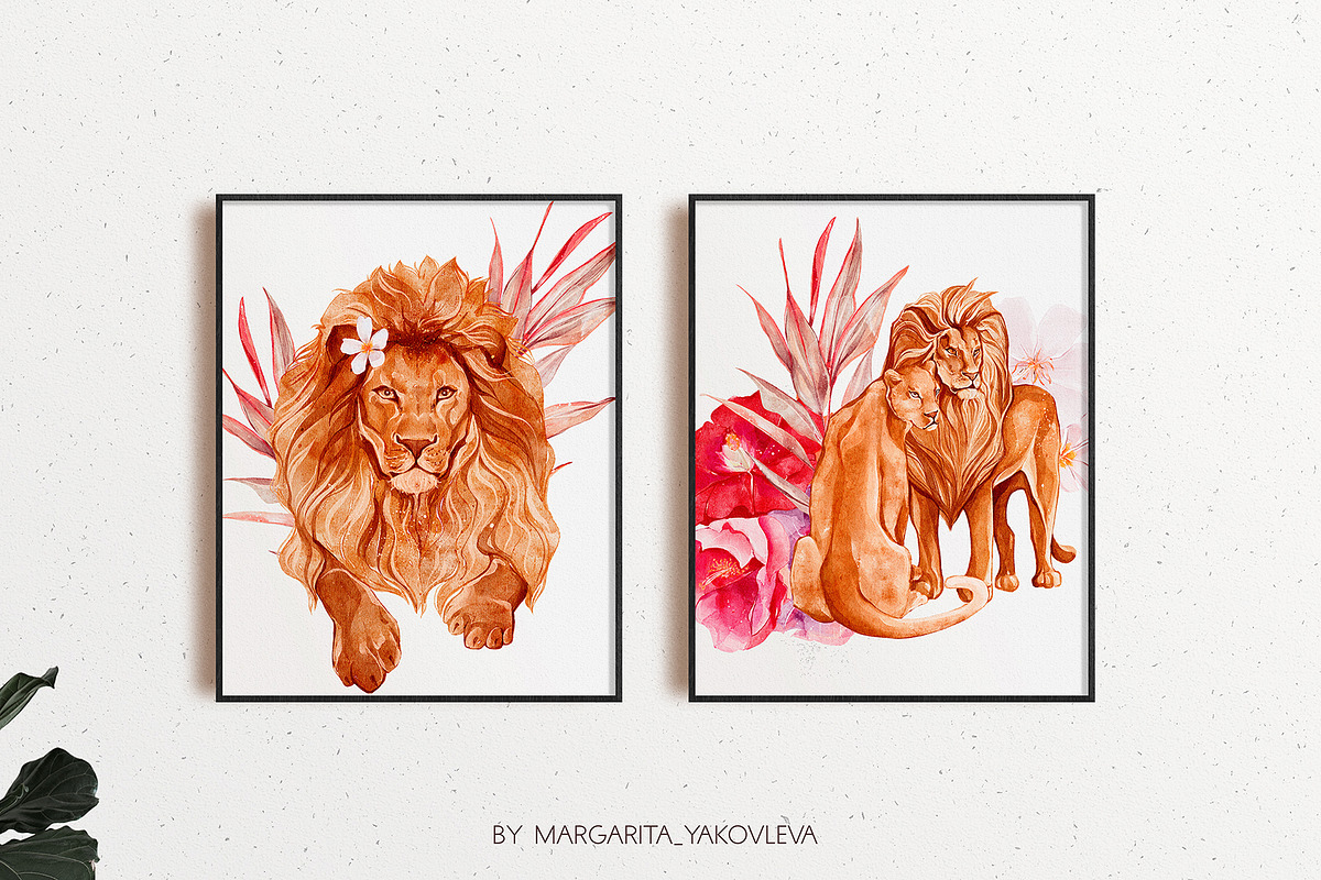 Tropical Collection Watercolor, a Decorative Illustration by Yakovleva Margarita (Photo 11 of 20)