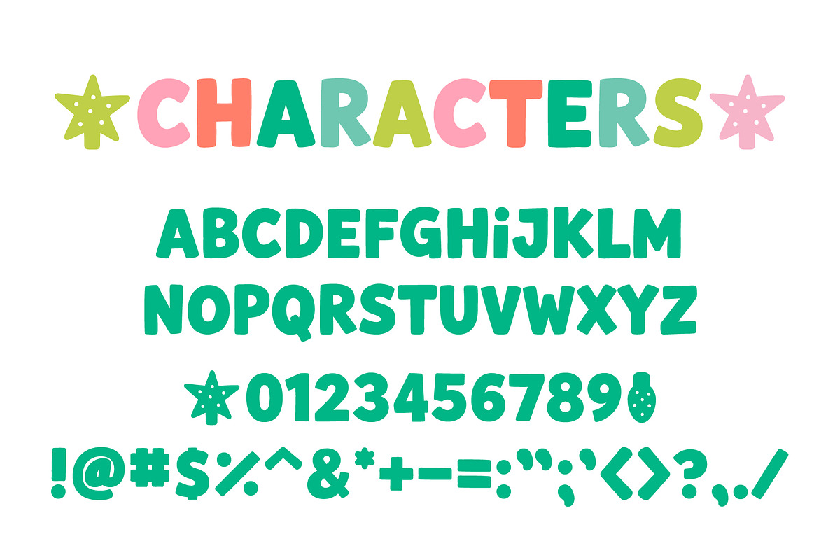 Merry & Bright Font, a Sans Serif Font by Miss Tiina (Photo 2 of 5)
