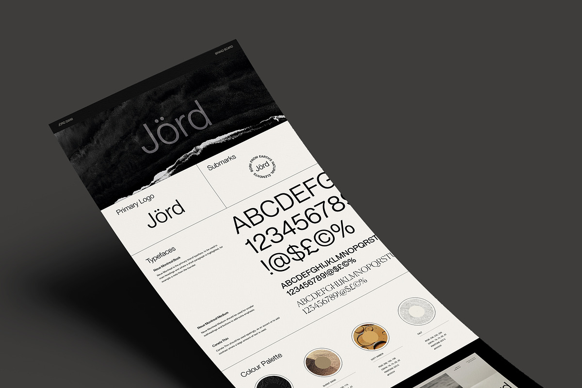Iceland - Brand Board Template, a Branding & Logo Template by Rare Studio (Photo 1 of 3)