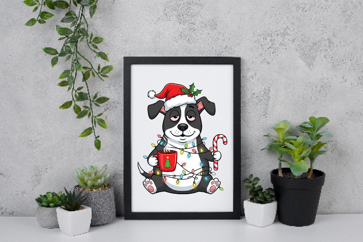 Christmas Funny Dog Coffee Png, an Illustration by Daily.Designs (Photo 5 of 5)