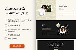 Squarespace 7.1 Template: Social