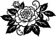 Rose Flower Silhouette Vector Bundle, an Illustration by Designer_Momina (Thumbnail 10 of 21)