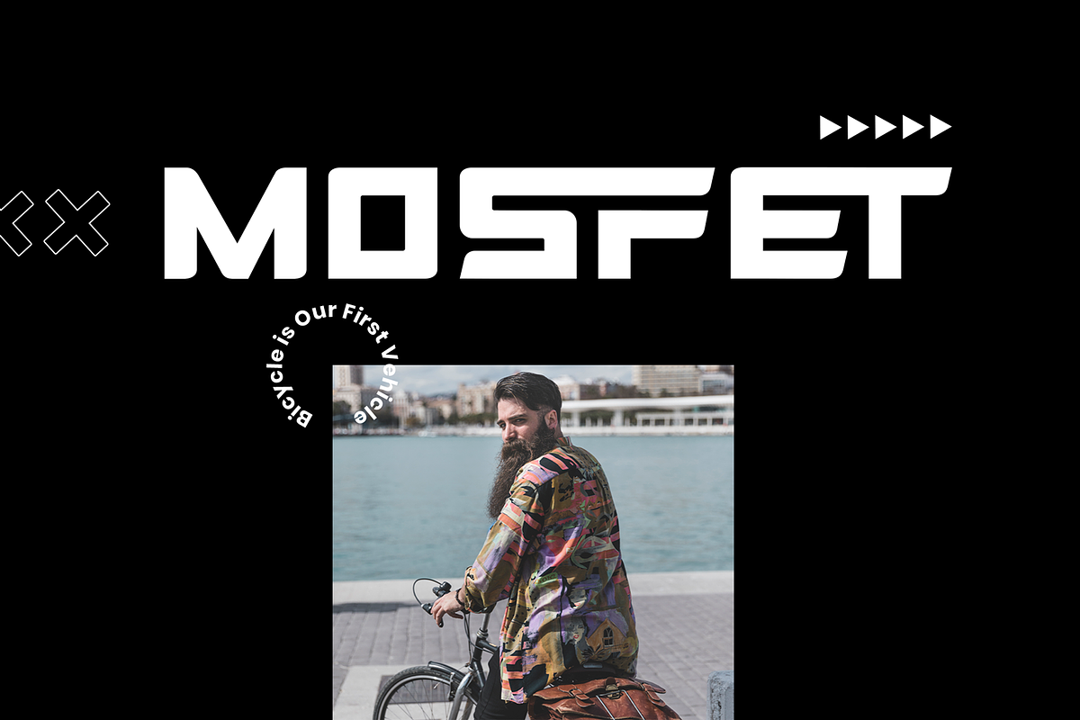MOSFET Font, a Sans Serif Font by 177Studio (Photo 1 of 6)