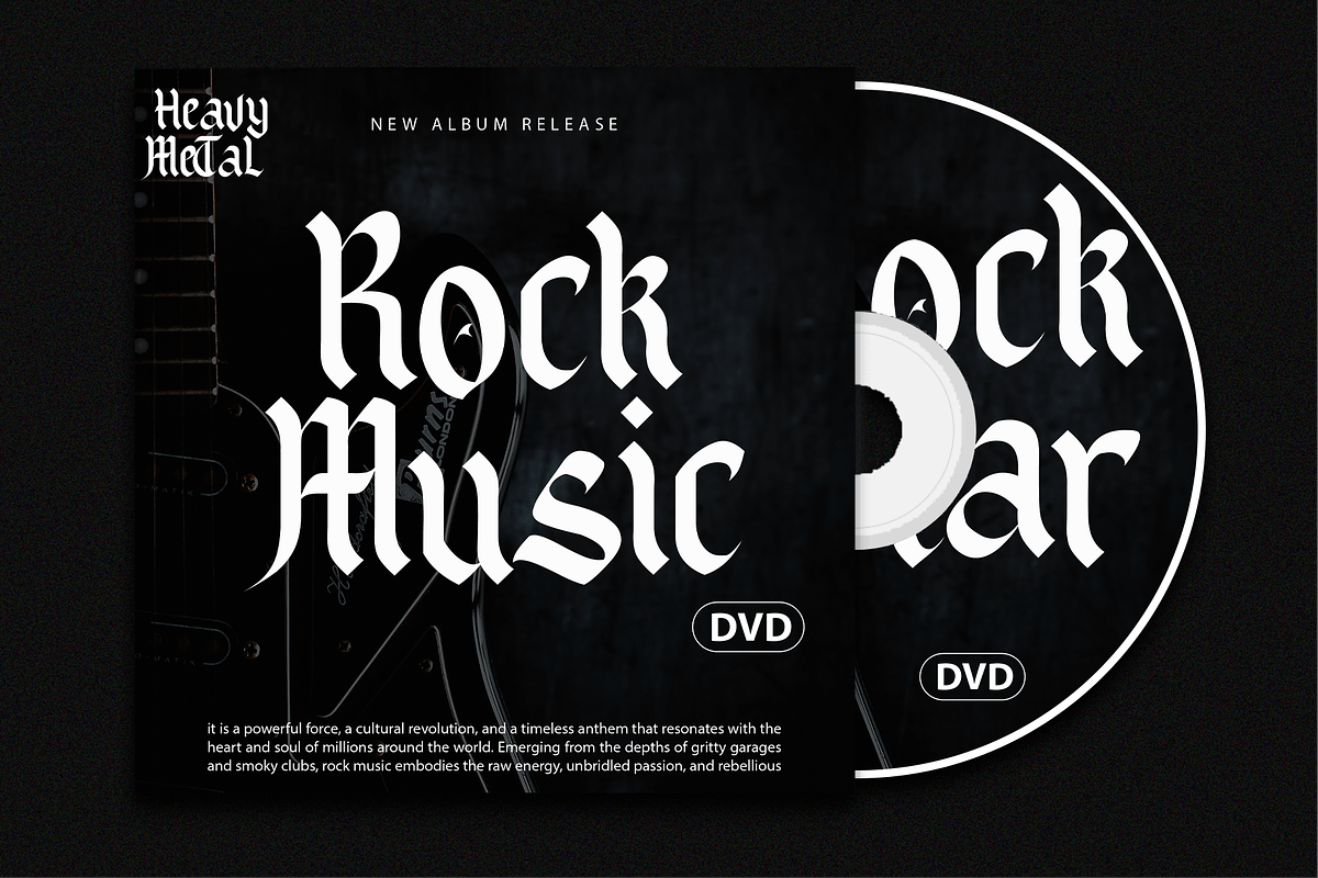 Black Spot - Modern Blackletter, a Blackletter Font by overlaytemplates (Photo 4 of 6)