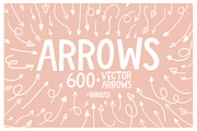 Hand Drawn Arrows Vector Pack, an Outline Icon by Design by Barton (Thumbnail 1 of 6)