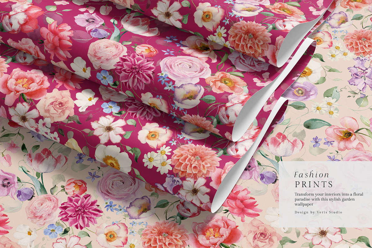 FLORAMA 6 Floral Seamless Patterns, a Pattern Graphic by Veris Studio (Photo 12 of 34)