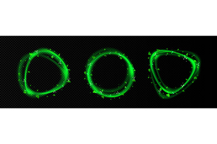 Green light effect circle frame with, an Object Graphic by art PVP - market
