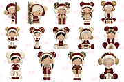 Sparkling Christmas Girl Clipart, an Illustration by Markicha Art (Thumbnail 5 of 6)