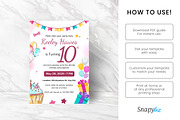 10th Birthday Invitation Canva Temp, an Invitation Template by Snapybiz (Thumbnail 4 of 10)